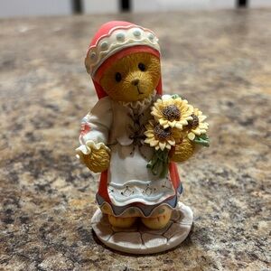 Cherished Teddies Red and White Figurine